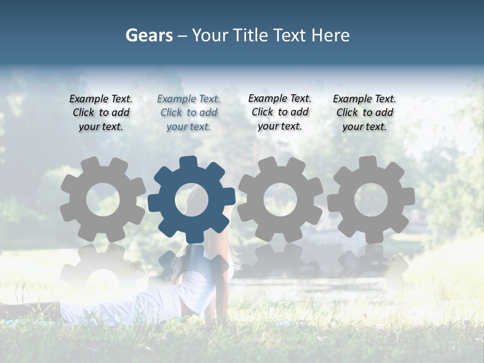 Balance Smiling Meditate PowerPoint Template