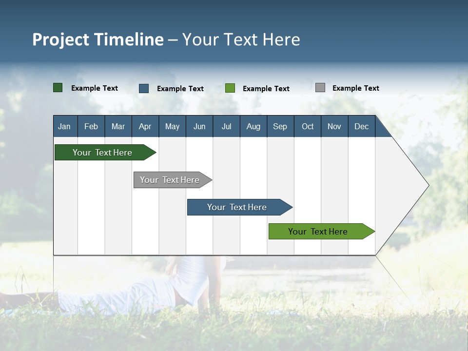 Balance Smiling Meditate PowerPoint Template