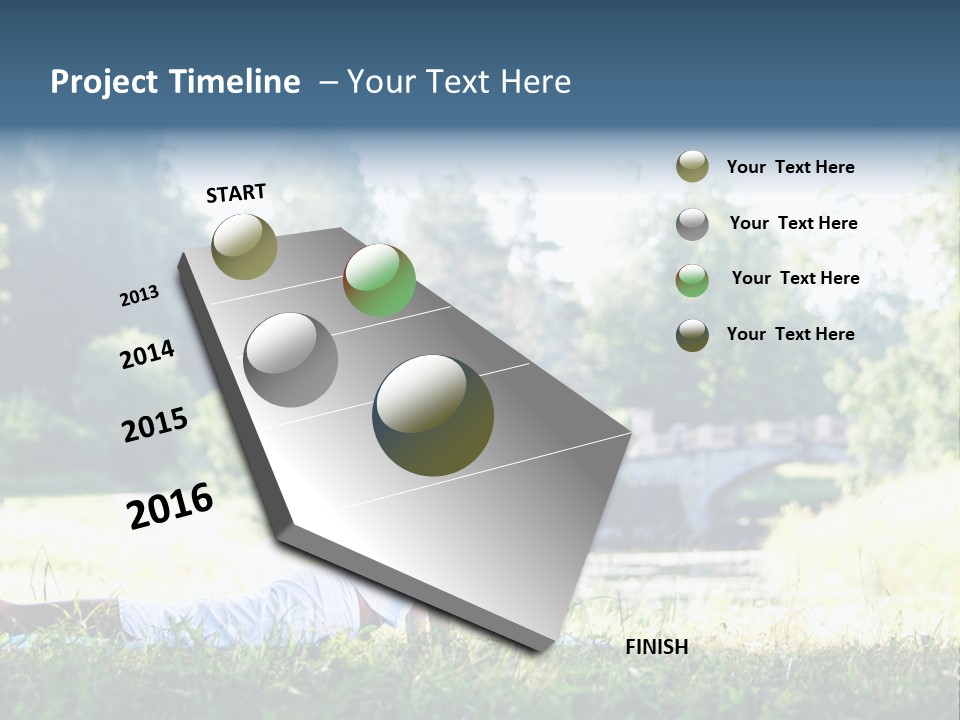 Balance Smiling Meditate PowerPoint Template