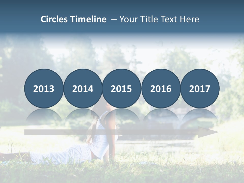 Balance Smiling Meditate PowerPoint Template