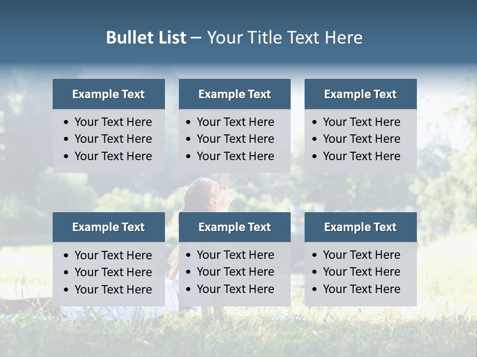 Balance Smiling Meditate PowerPoint Template