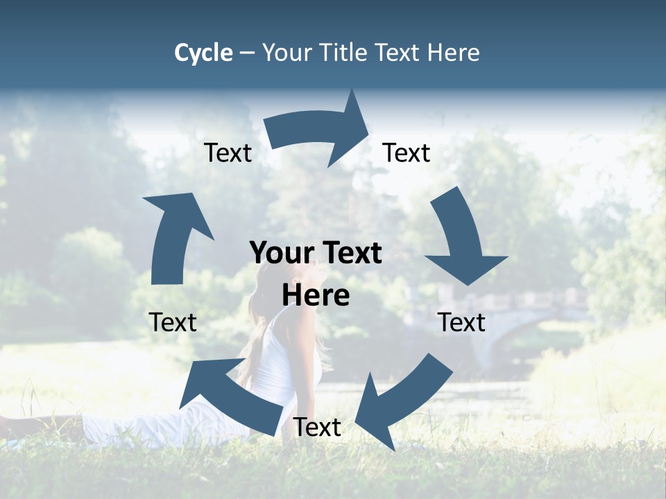 Balance Smiling Meditate PowerPoint Template