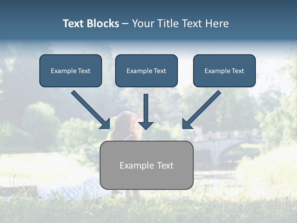 Balance Smiling Meditate PowerPoint Template