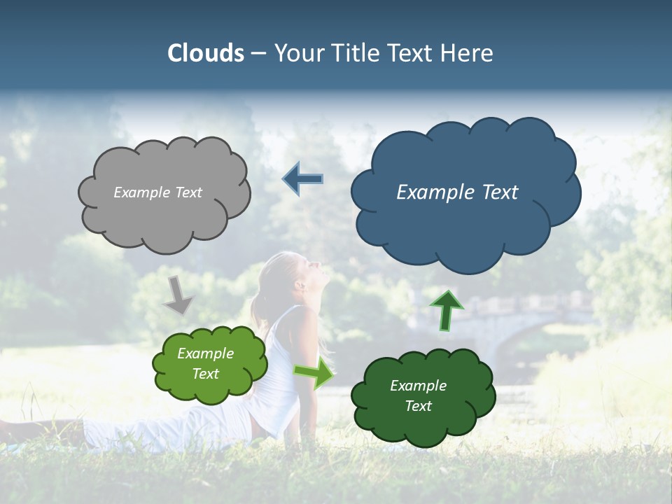 Balance Smiling Meditate PowerPoint Template