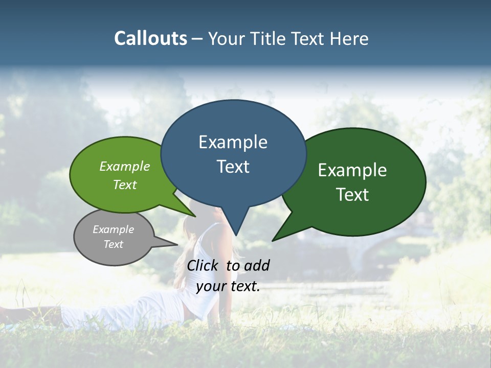 Balance Smiling Meditate PowerPoint Template