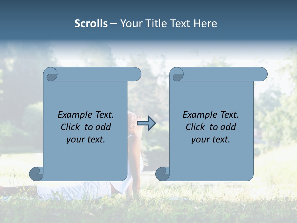 Balance Smiling Meditate PowerPoint Template