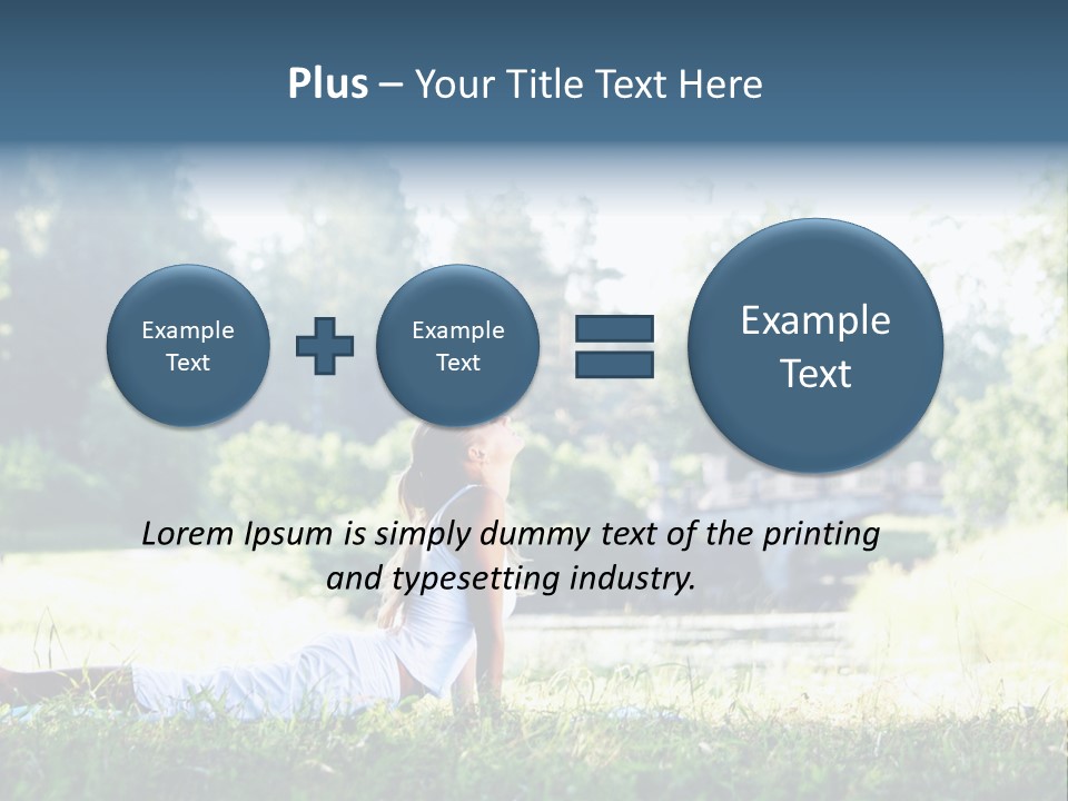 Balance Smiling Meditate PowerPoint Template