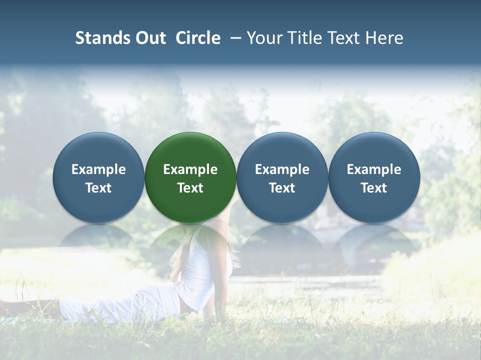 Balance Smiling Meditate PowerPoint Template