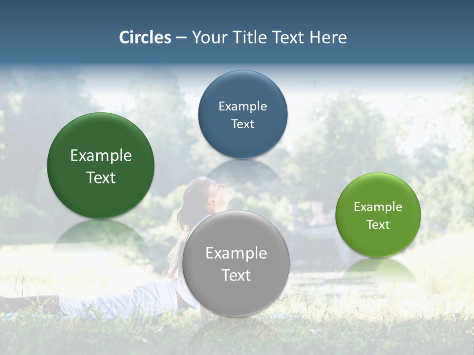 Balance Smiling Meditate PowerPoint Template