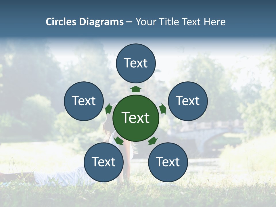 Balance Smiling Meditate PowerPoint Template