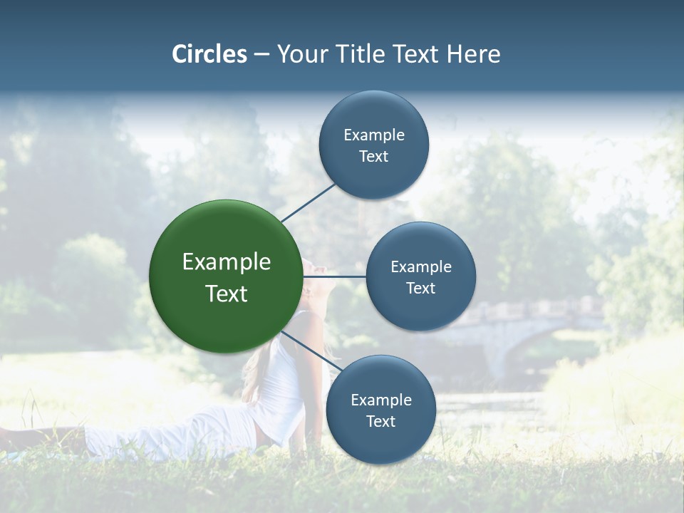 Balance Smiling Meditate PowerPoint Template