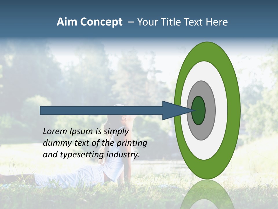 Balance Smiling Meditate PowerPoint Template