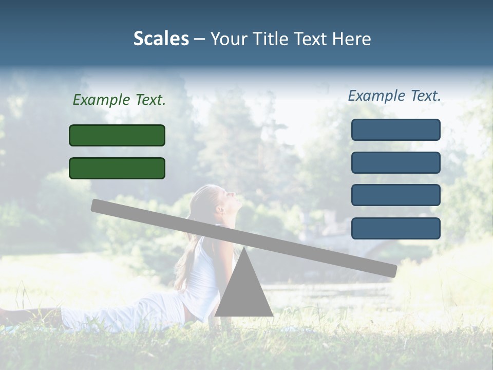 Balance Smiling Meditate PowerPoint Template