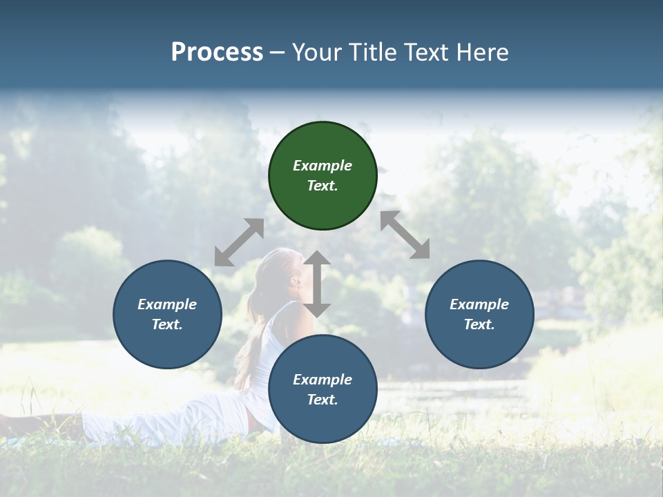 Balance Smiling Meditate PowerPoint Template