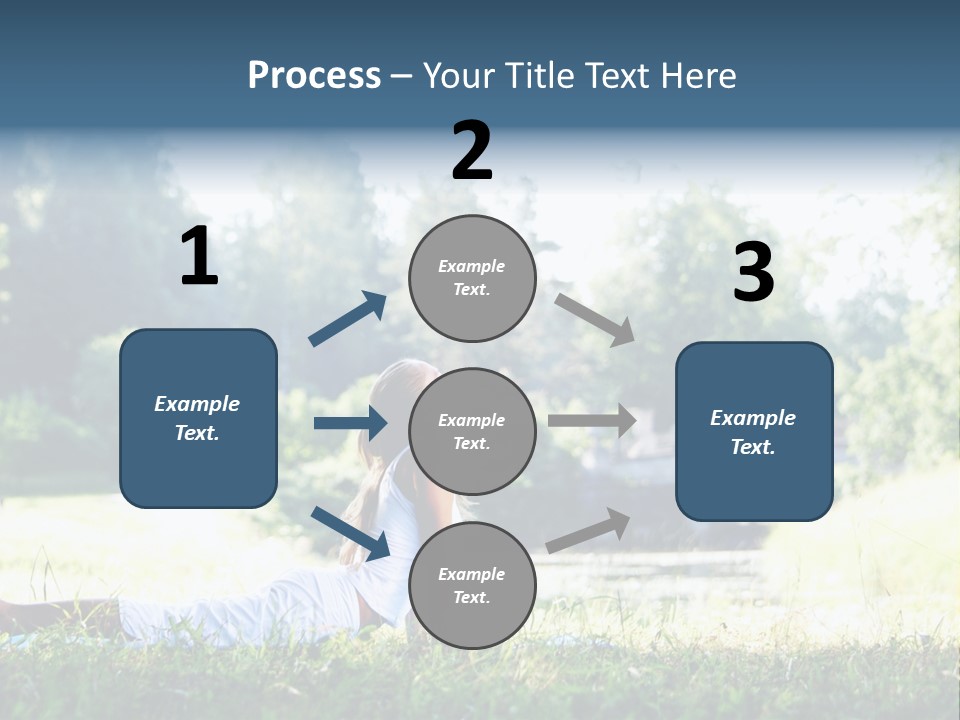 Balance Smiling Meditate PowerPoint Template