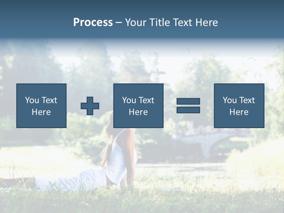 Balance Smiling Meditate PowerPoint Template