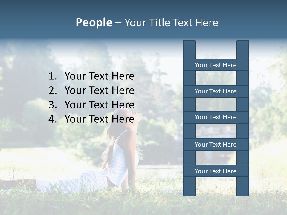 Balance Smiling Meditate PowerPoint Template