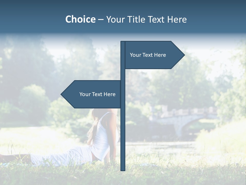 Balance Smiling Meditate PowerPoint Template