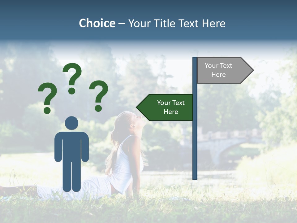 Balance Smiling Meditate PowerPoint Template