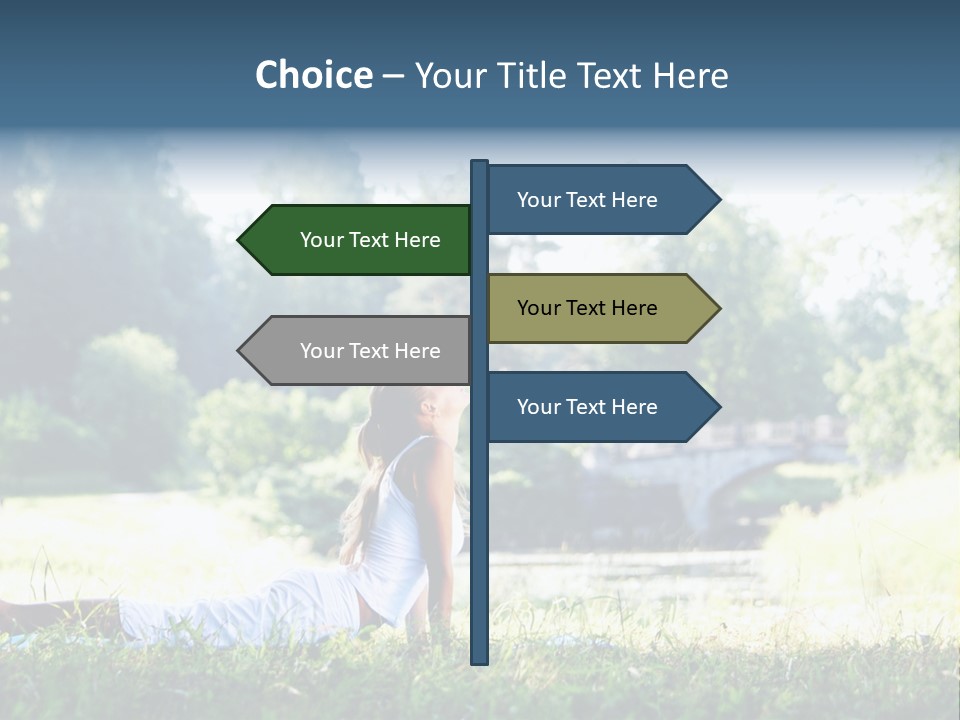 Balance Smiling Meditate PowerPoint Template