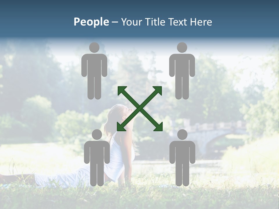 Balance Smiling Meditate PowerPoint Template