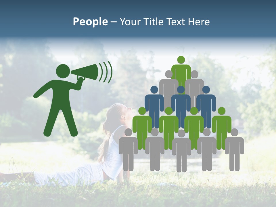 Balance Smiling Meditate PowerPoint Template