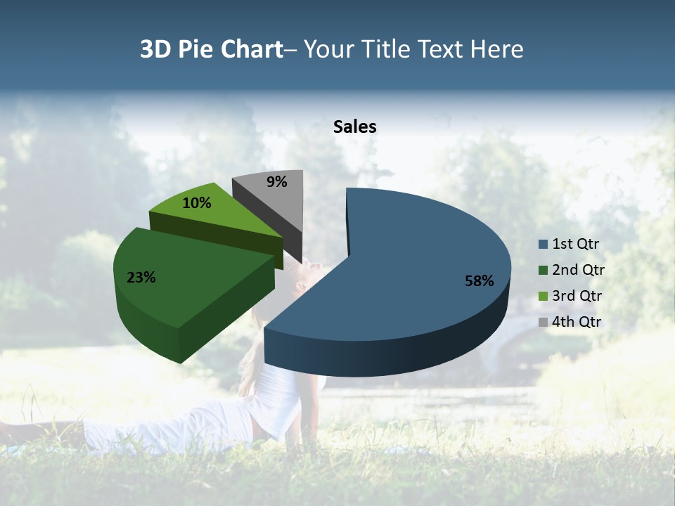 Balance Smiling Meditate PowerPoint Template