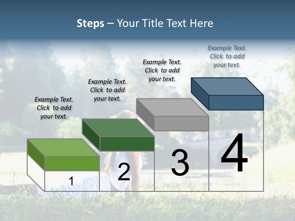 Balance Smiling Meditate PowerPoint Template