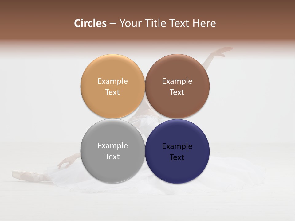 Female Young Exercise PowerPoint Template