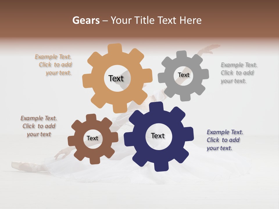 Female Young Exercise PowerPoint Template