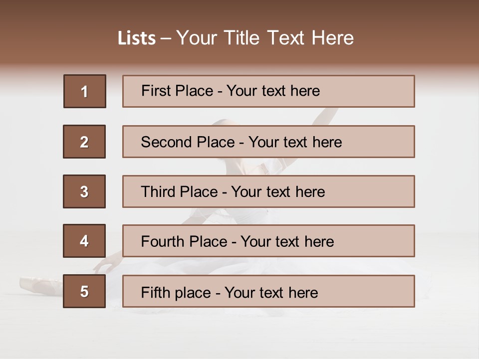 Female Young Exercise PowerPoint Template