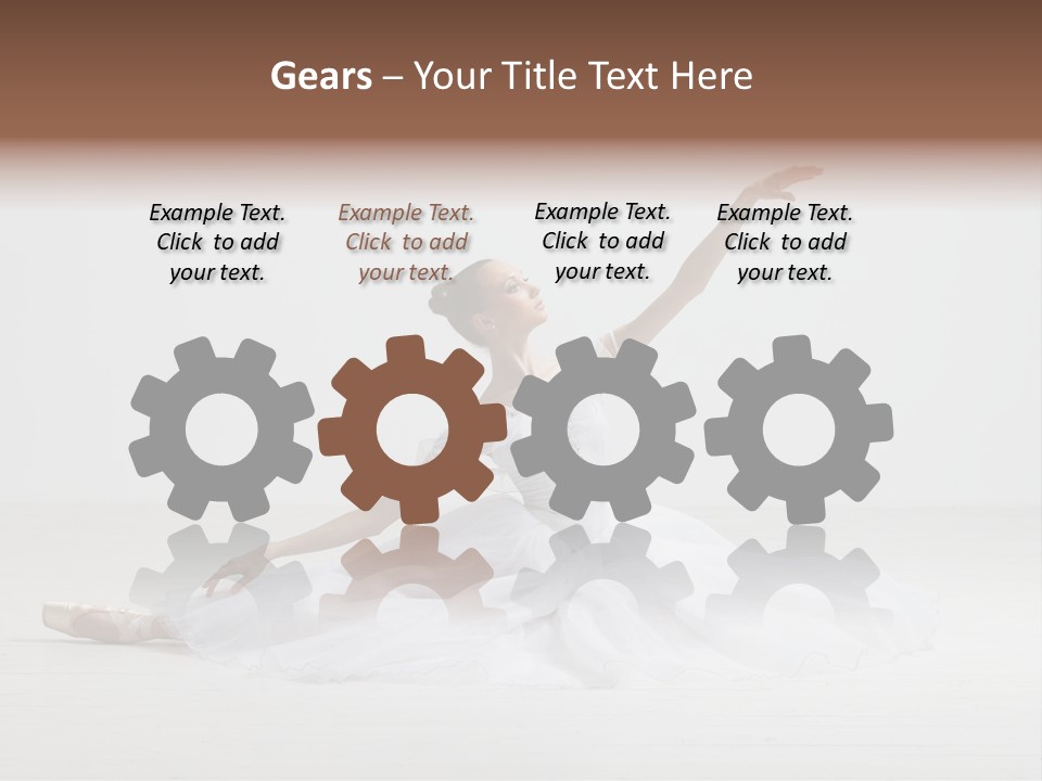 Female Young Exercise PowerPoint Template