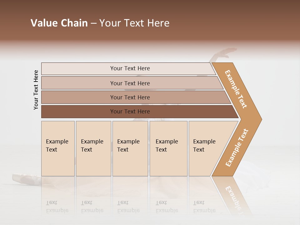Female Young Exercise PowerPoint Template