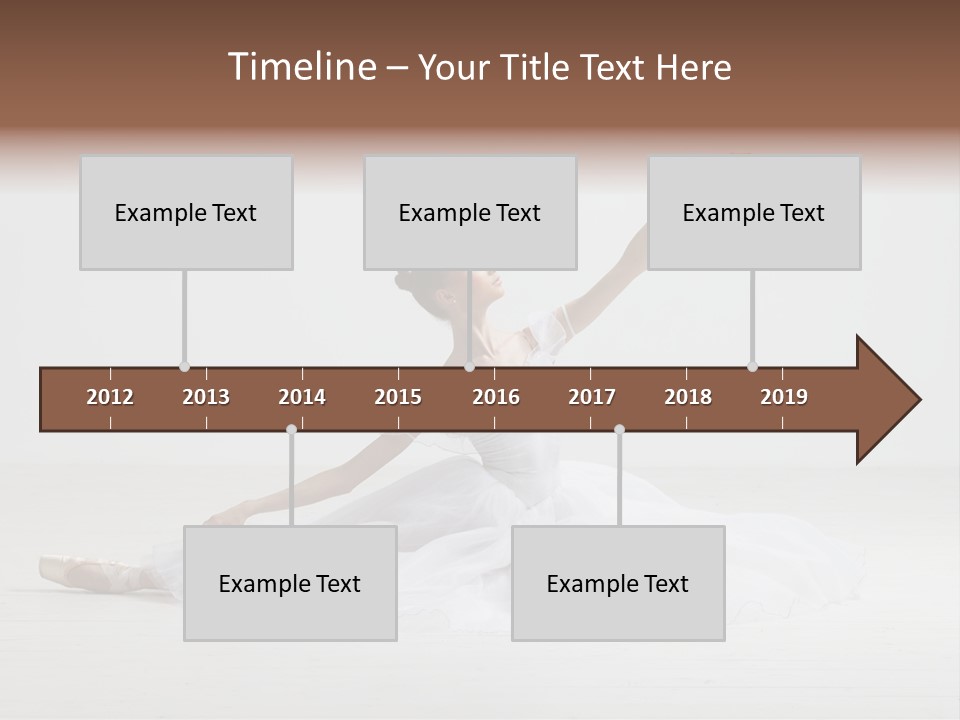 Female Young Exercise PowerPoint Template