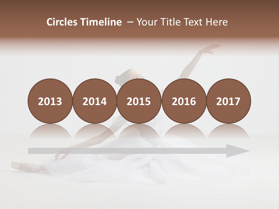 Female Young Exercise PowerPoint Template