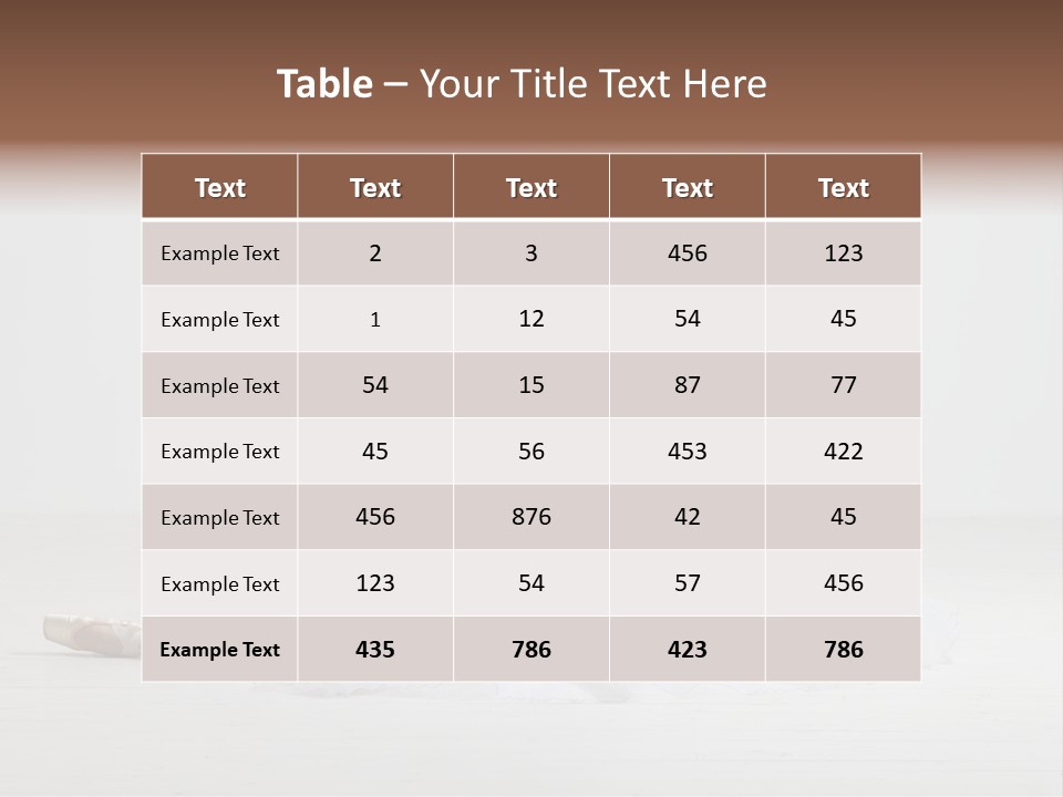 Female Young Exercise PowerPoint Template