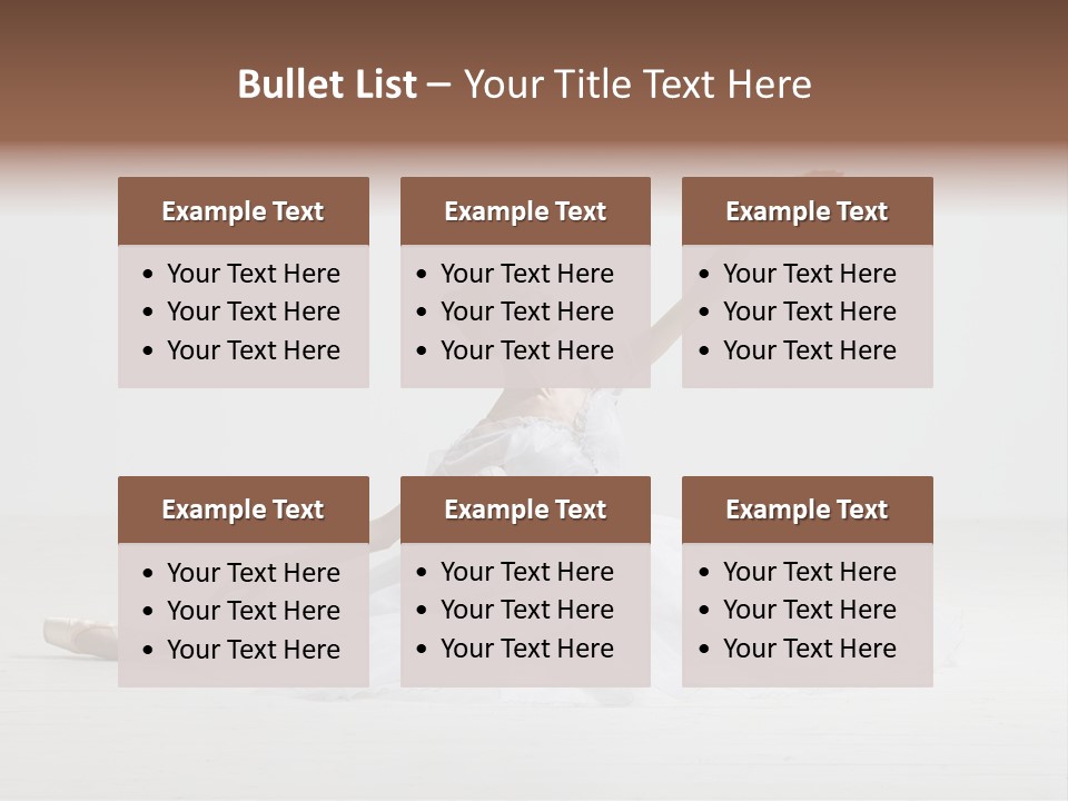 Female Young Exercise PowerPoint Template