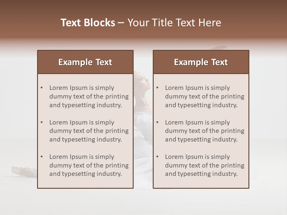 Female Young Exercise PowerPoint Template