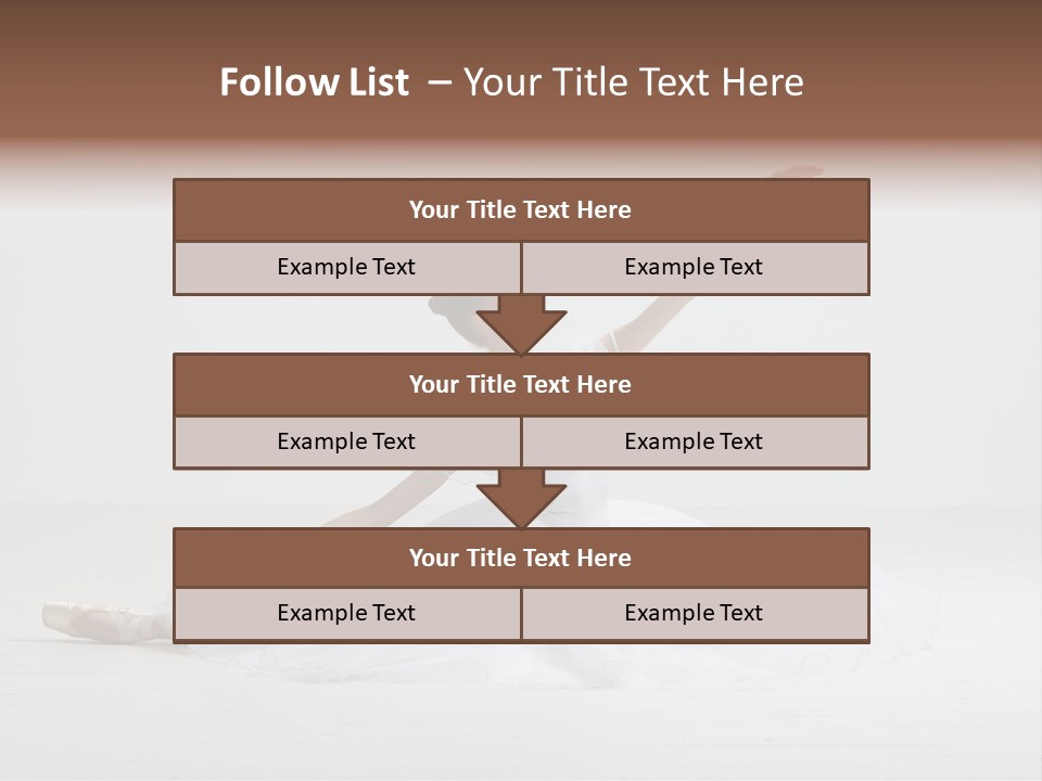 Female Young Exercise PowerPoint Template