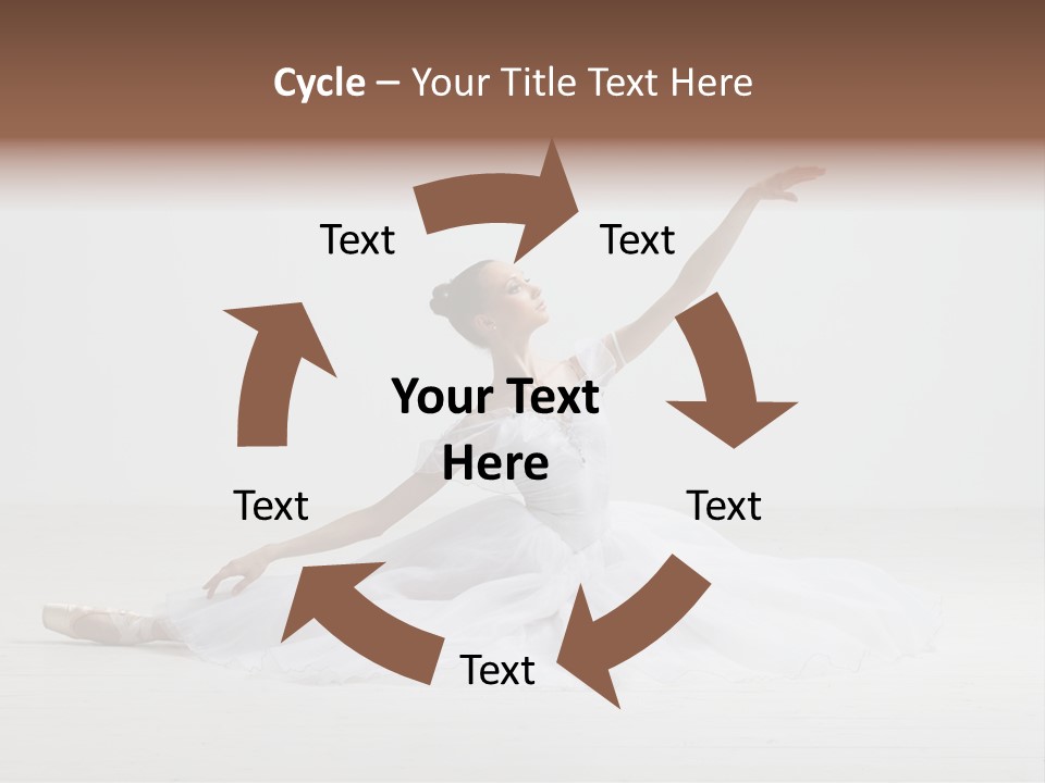 Female Young Exercise PowerPoint Template