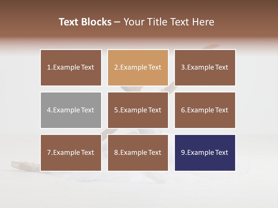 Female Young Exercise PowerPoint Template