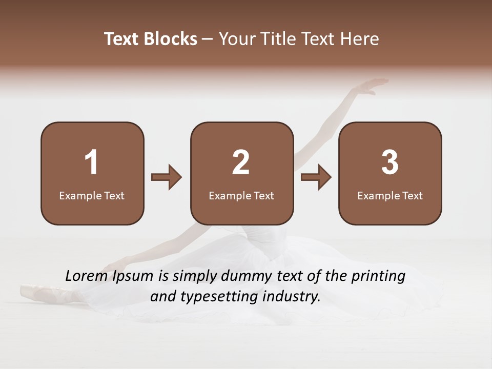 Female Young Exercise PowerPoint Template