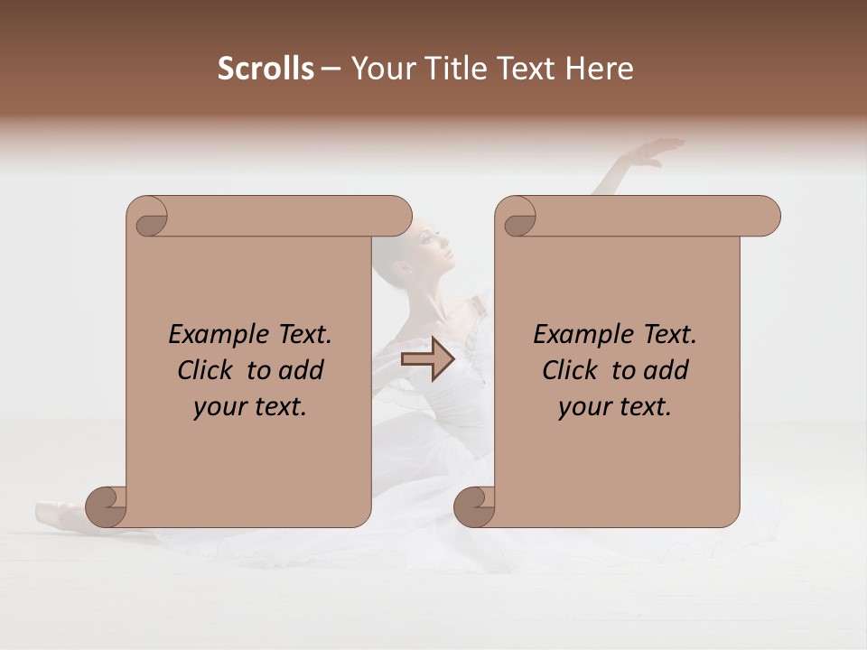 Female Young Exercise PowerPoint Template