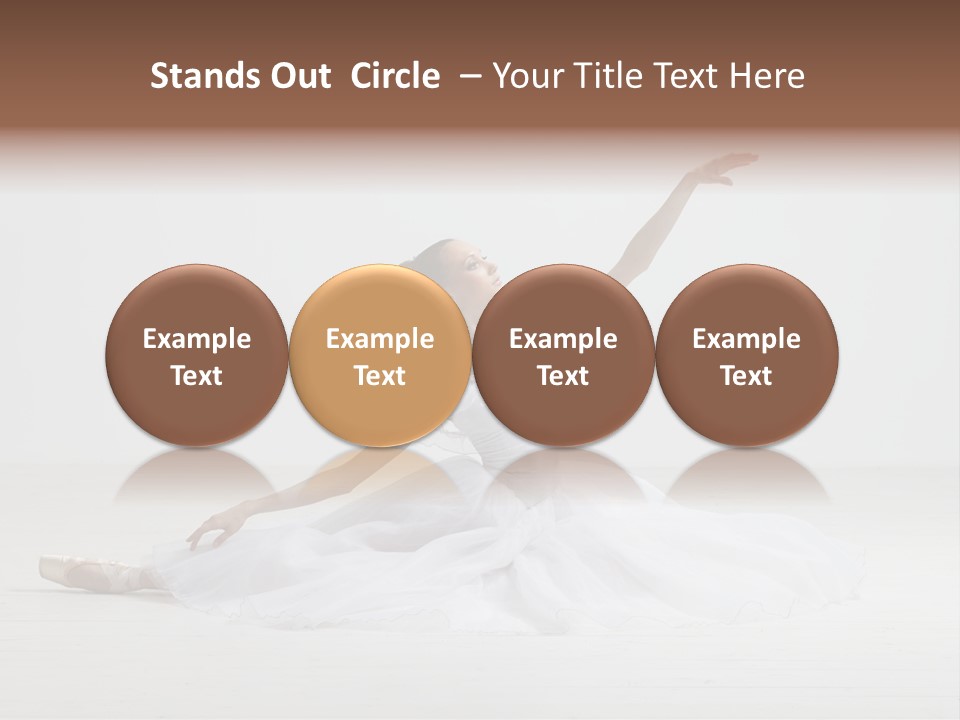 Female Young Exercise PowerPoint Template