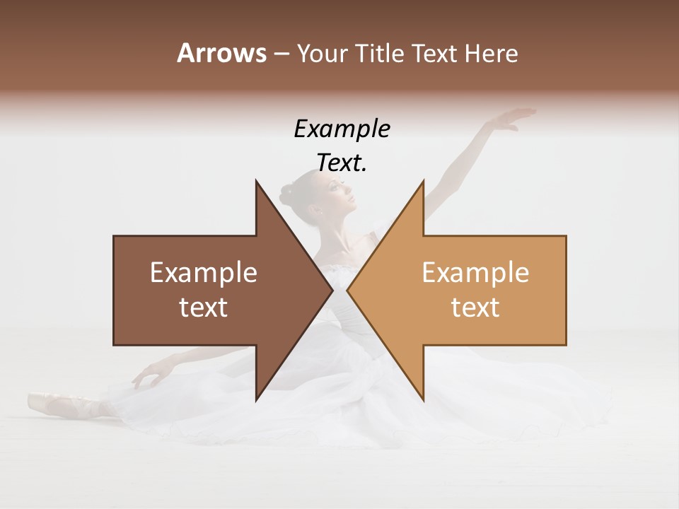 Female Young Exercise PowerPoint Template