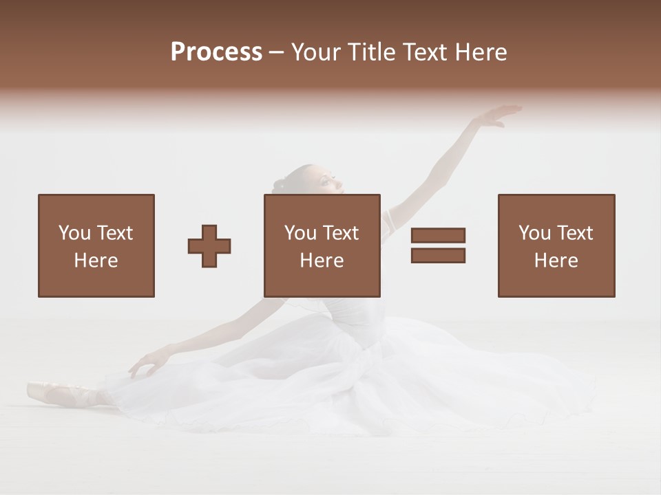 Female Young Exercise PowerPoint Template