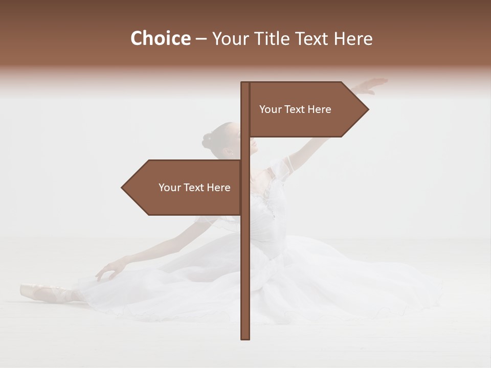 Female Young Exercise PowerPoint Template