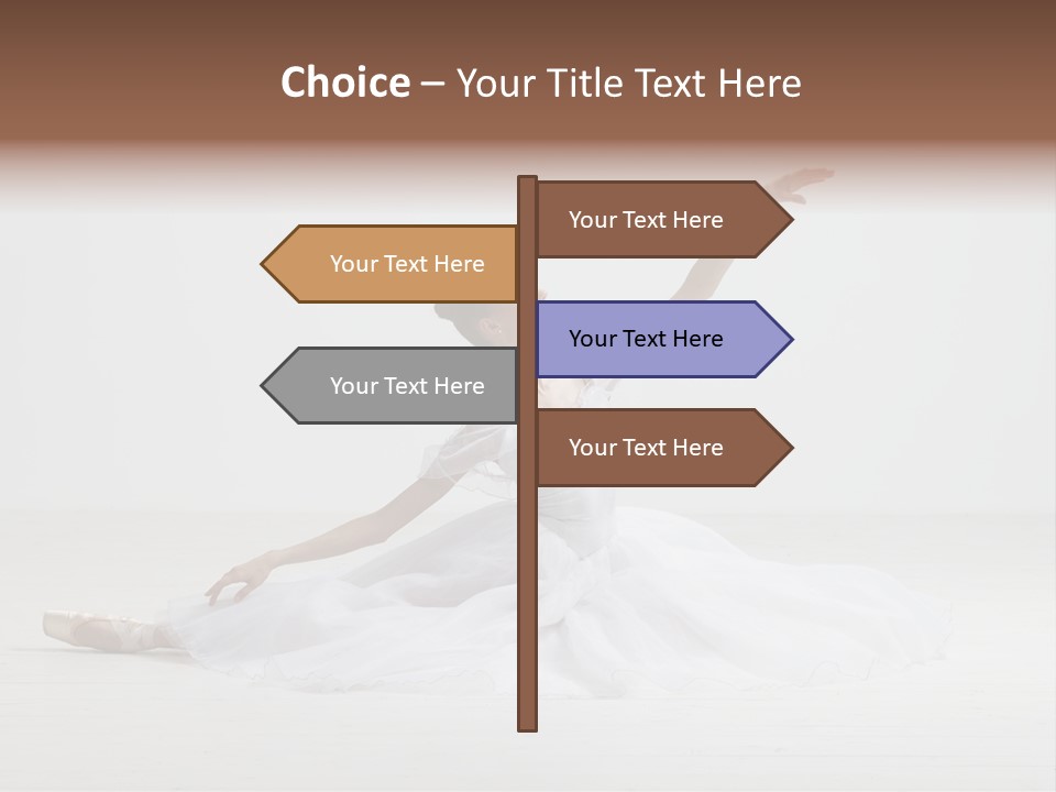 Female Young Exercise PowerPoint Template