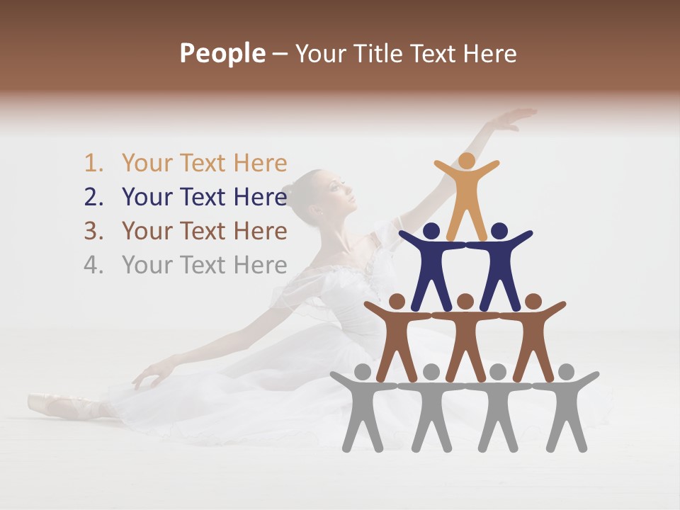 Female Young Exercise PowerPoint Template