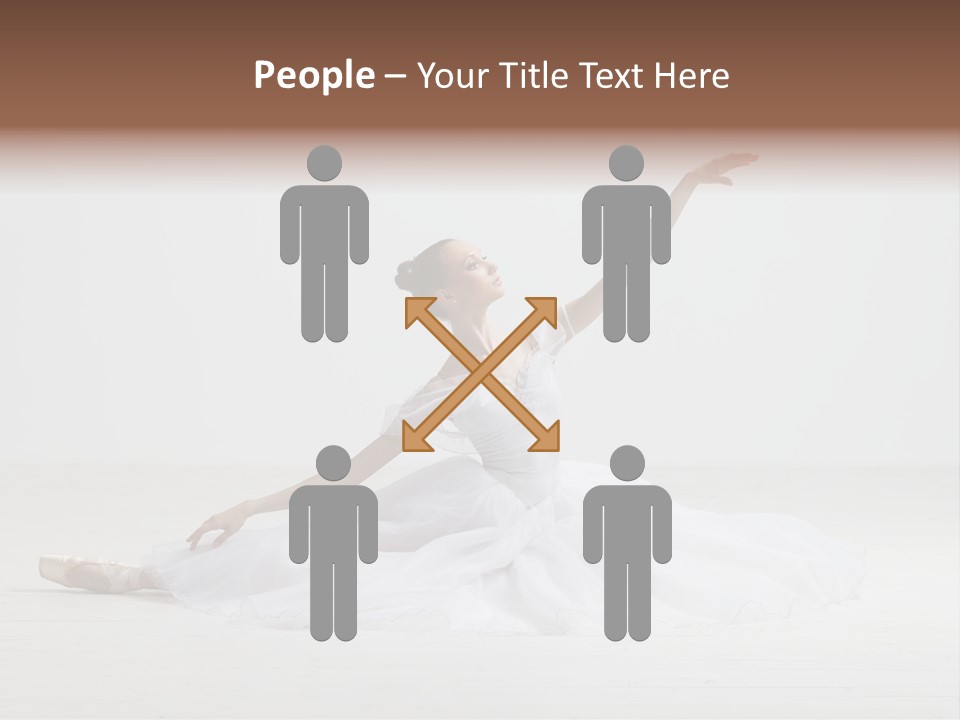 Female Young Exercise PowerPoint Template